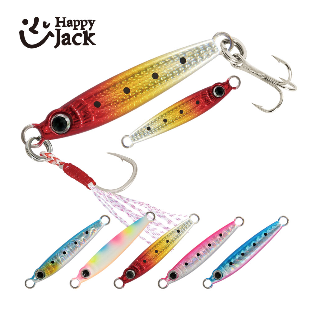 Fishing Lure Spoon - ハッピージャック 新型マイクロメタルジグ フィッシングルアー マイクロジグ 1.5g/3g/5g/7g/10g/15g ショアキャスティング