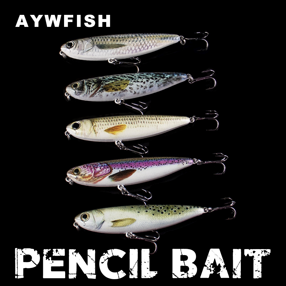 Fishing Lure Spinnerbait - AYWFISH 9 センチメートル 11.8 グラムフローティングペンシル釣りルアーワブラーガラガラトップウォーターハードベイトウォーキングスプークバスパーチトラウトパイクタックル