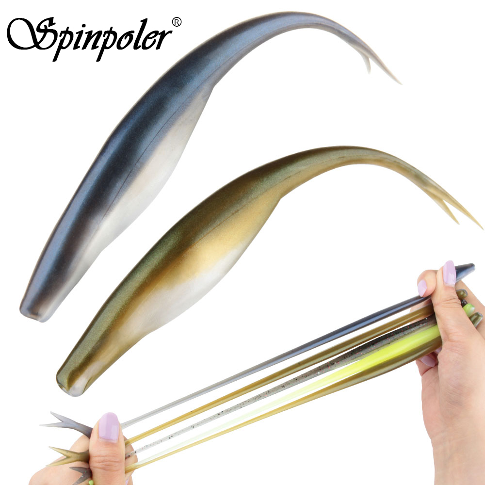 Fishing Lure Jerkbait - スピンポーラー ジャークシャッド フローティング TPR ソフトベイト フィッシングルアー