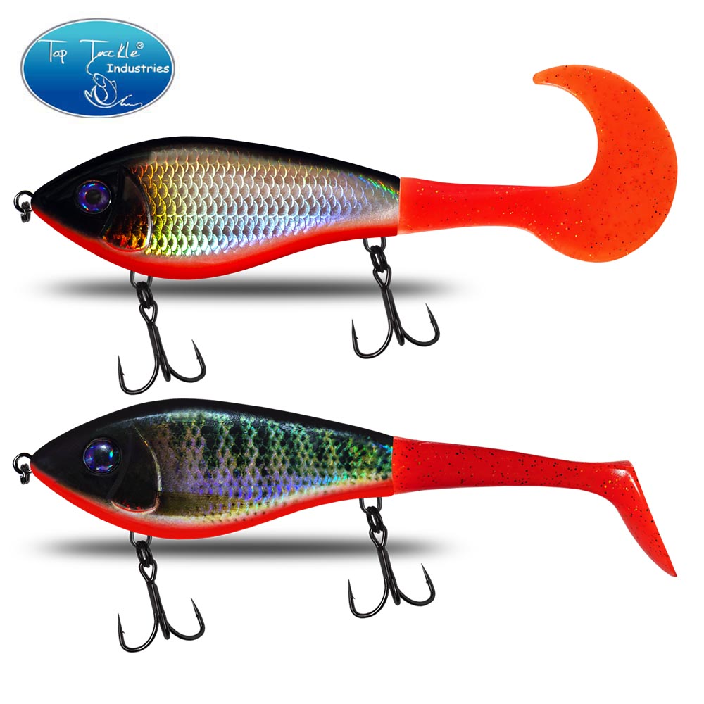 Fishing Lure Jerkbait - スローシンキングジャークベイトソフトテール 100 ミリメートル 76.5 グラム/72 グラム人工