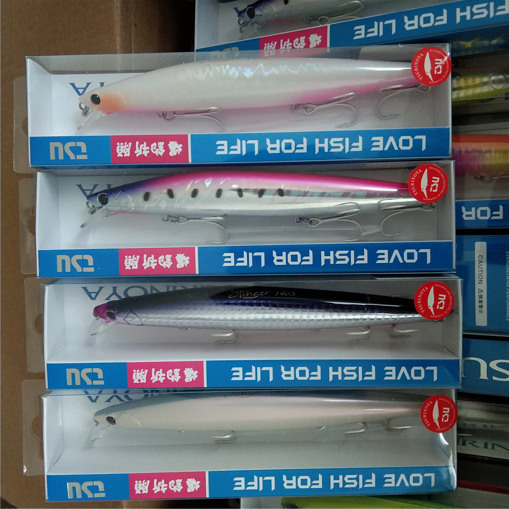 Fishing Lure Jerkbait - TSURINOYA-塩水釣り用の大きなハードベイト,魚を捕まえるためのルアー,140s,140mm, 26g, dw,92, 4個