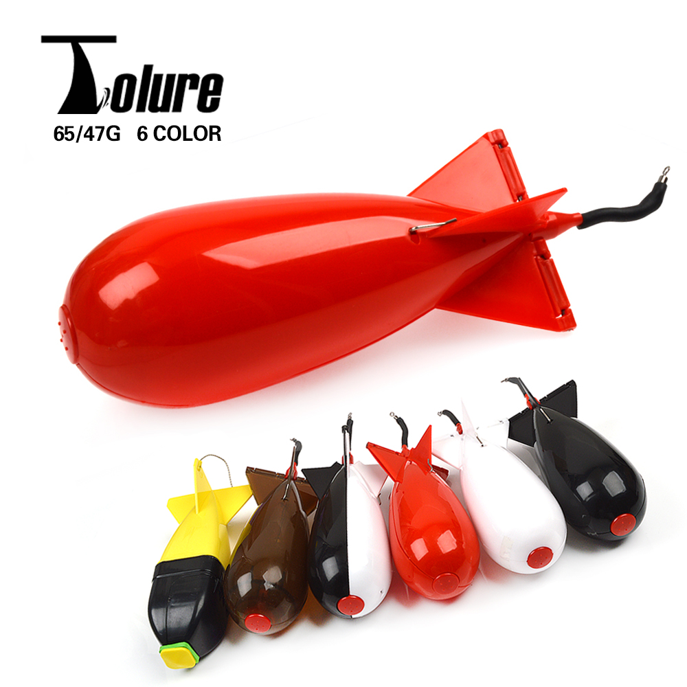 Fishing Lure Topwater - TOLU 釣りロケットフィーダー大小スポッド爆弾フロートルアー餌ホルダー 2 サイズペレットロケットフィーダー位置ギアアクセサリー