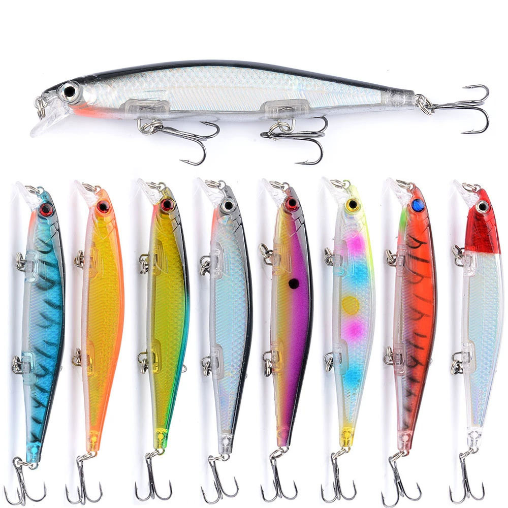 Fishing Lure Jerkbait - 1pc レーザーシンキングミノー釣りルアー 11 センチメートル/13.5 グラムロングキャストトローリング人工ハードベイトジャークベイトパイク鯉釣具