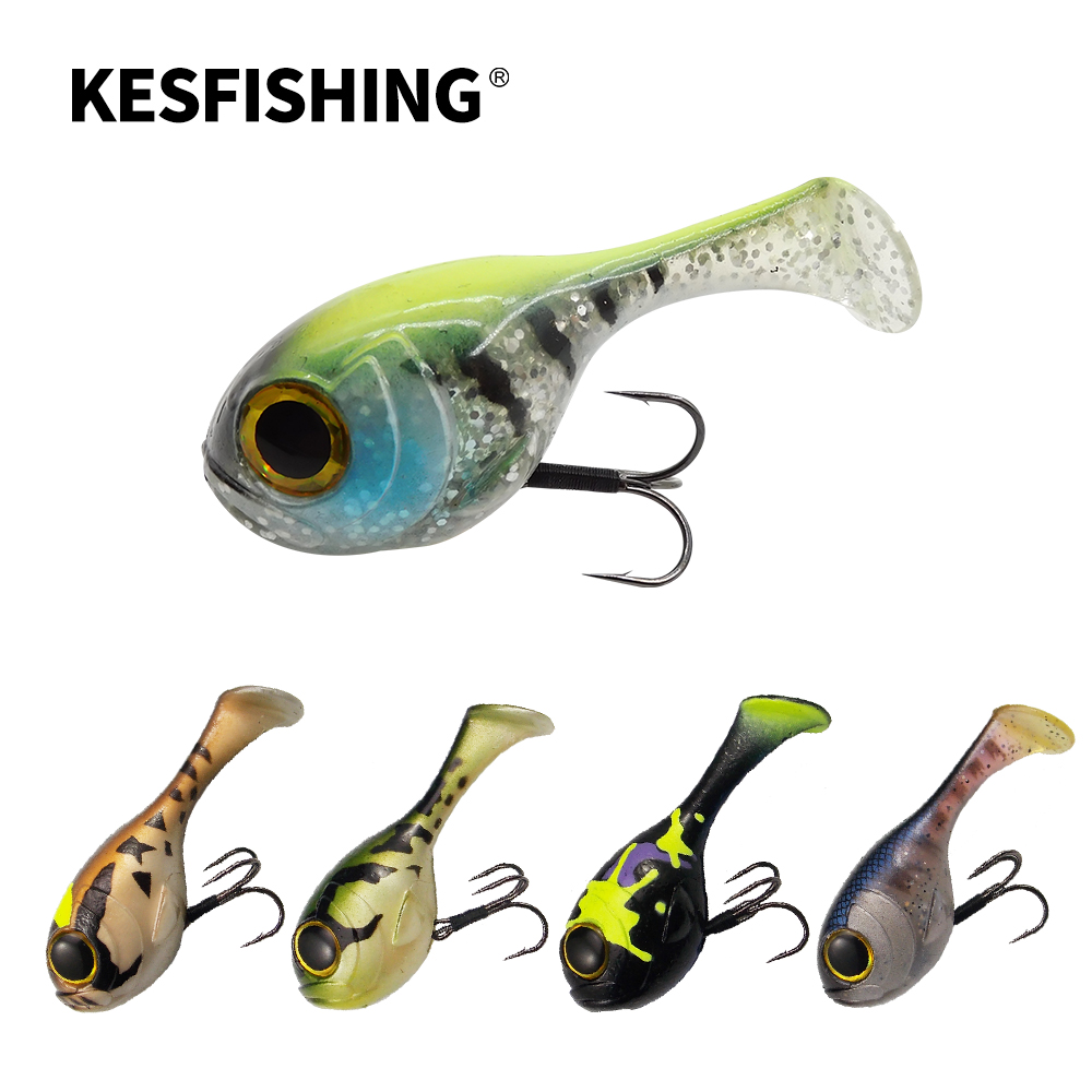 Fishing Lure Swimbait - KESFISHING ソフトルアーバルーンフィッシュ 82mm 最高品質のデラボール人工餌スイムベイト フック付き すべての魚用釣り道具