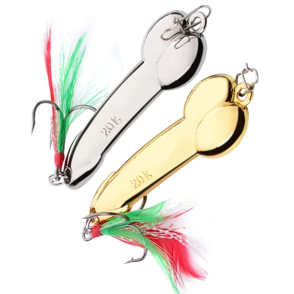 Fishing Lure Spoon - 金属スプーンペニス形状釣りルアー 5 グラム 10 グラム 15