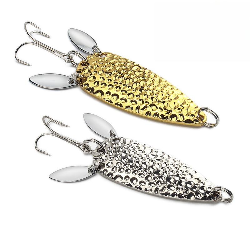 Fishing Lure Spinnerbait - 1 個金属スプーンスピナーベイトダブル回転ハード人工餌 10 センチメートル 25 グラムスパンコール回転ルアーパイクバストラウト釣りルアー