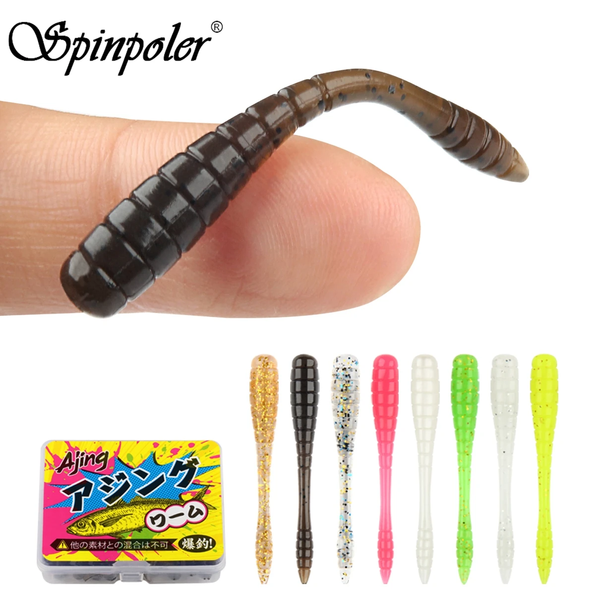 Fishing Lure Topwater - Spinpoler TPR Ajing ソフトルアー人工餌岩海釣りオーシャンヒラメスイムベイトワームワブラーフローティング高品質ペスカ