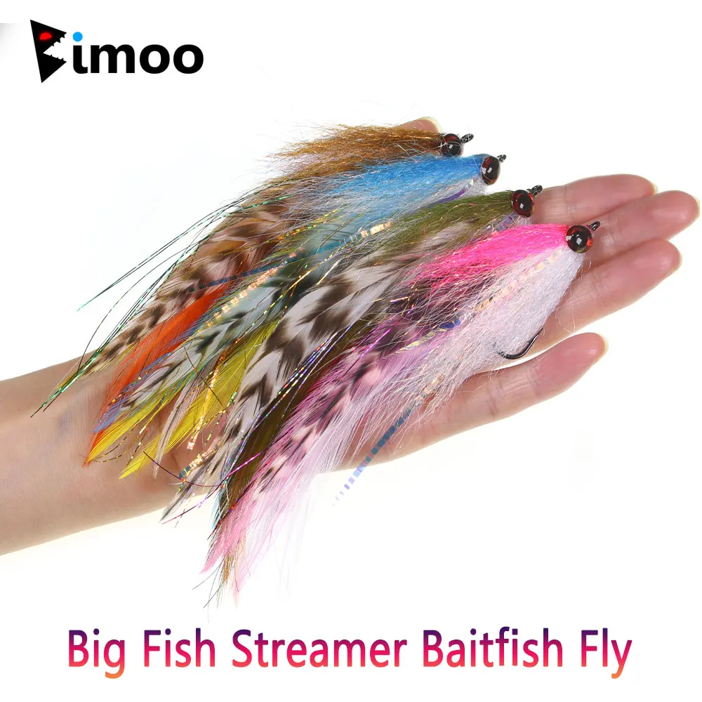 Fishing Lure Spoon - ビムー # 2/0 15 センチメートル/5.91 インチビッグストリーマーベイトフィッシュフライフラッシュグリズリーサドルハックルベイトトラウトパイクムスキーバス海水釣りルアー