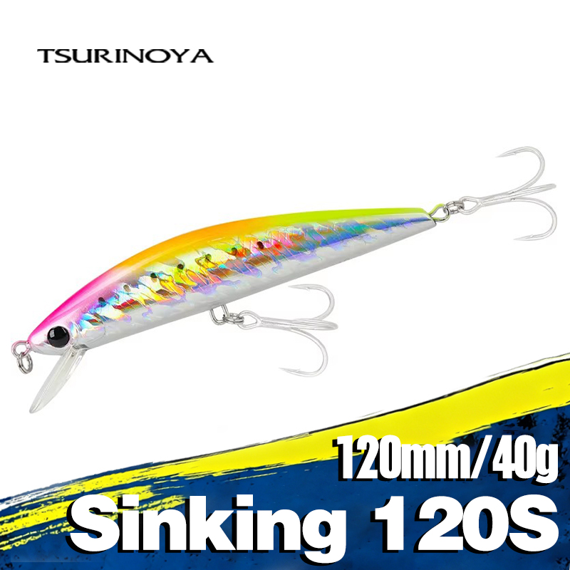 Fishing Lure Buzzbait - TSURINOYA ソルトウォーターシンキングミノー 120S 120mm 40g ショアフィッシングルアー