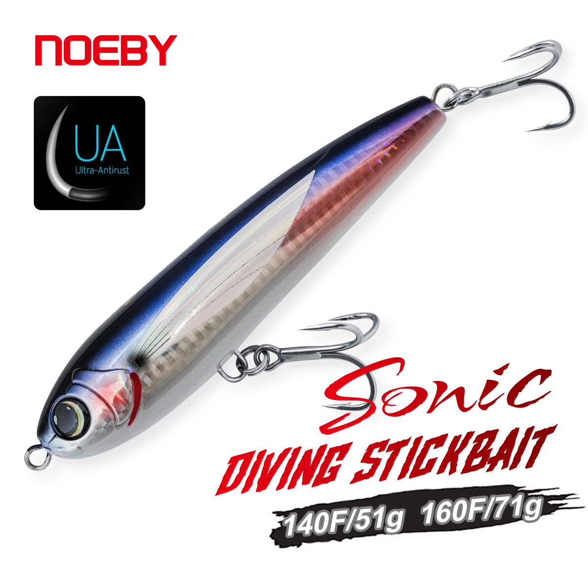 ノエビ ダイビングスティックベイト 140mm 51g 16 - Fishing Lure Buzzbait のレビューと価格