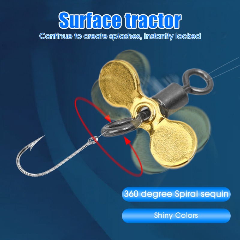 プラグキャスティング釣りプロペラブレードターボプロペラスピナ - Fishing Lure Spinner のレビューと価格