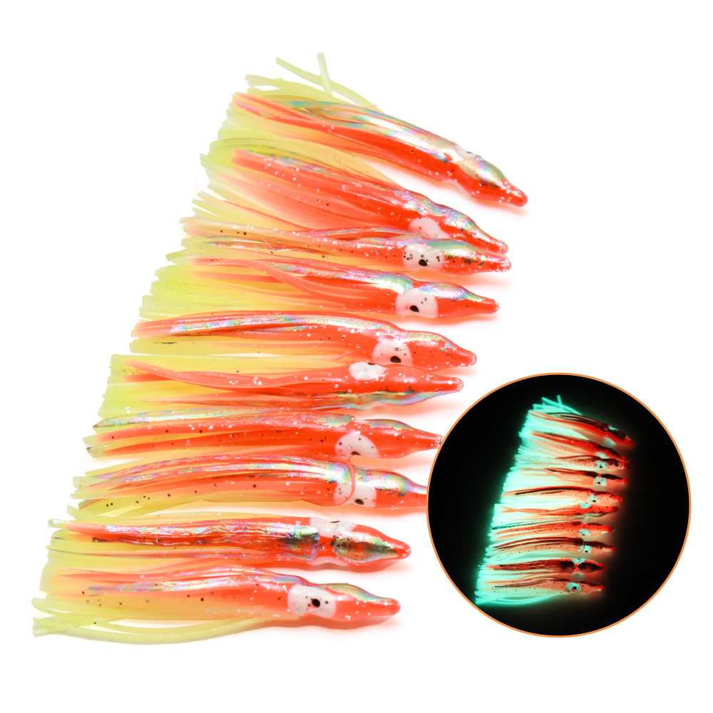 10個入り ソフトライト オクトパス イカ スカート ルアー - Fishing Lure Buzzbait のレビューと価格