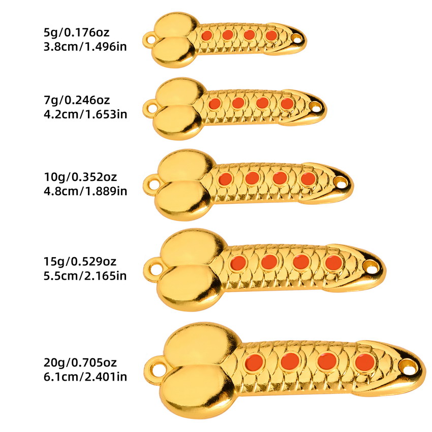 スプーンフィッシング用の光沢のある金属製の餌,魚を捕まえるた - Fishing Lure Spoon のレビューと価格