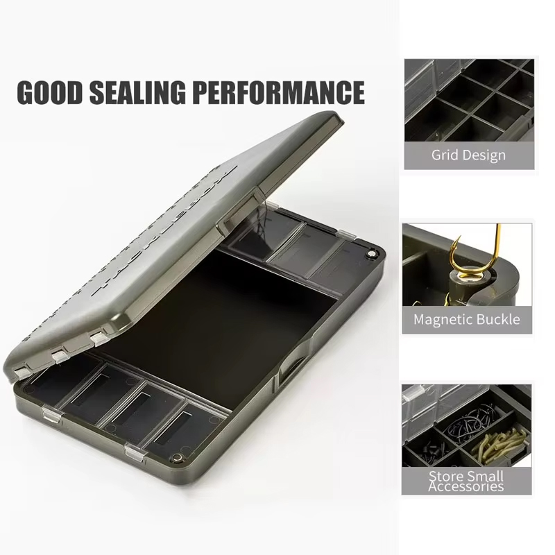 大容量ハードPVCタックルボックス、仕切り付きオールインワン - Fishing Lure Box のレビューと価格