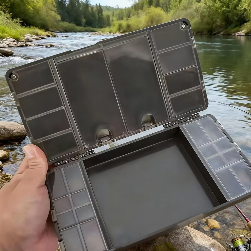 大容量ハードPVCタックルボックス、仕切り付きオールインワン - Fishing Lure Box のレビューと価格