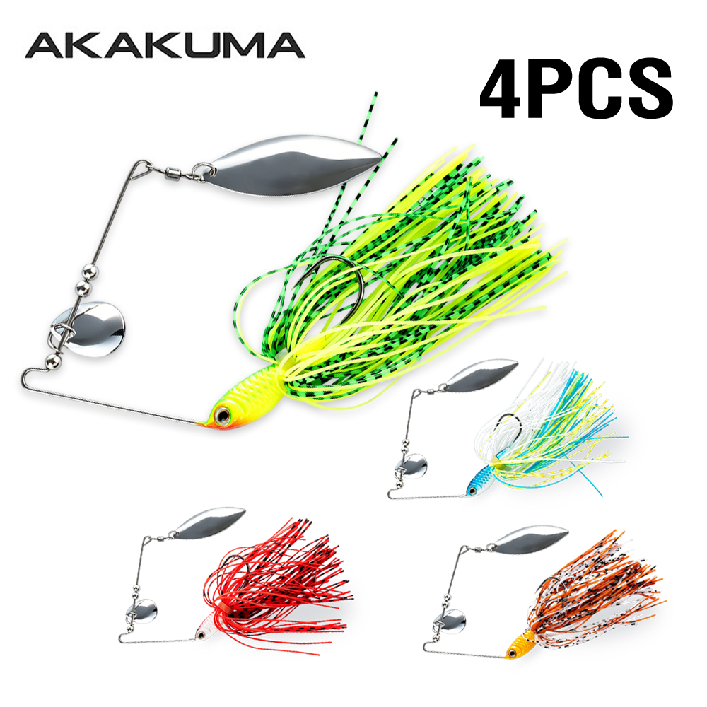 4個入り 18g スピナーベイト フィッシングルアー ダブル - Fishing Lure Spinnerbait のレビューと価格