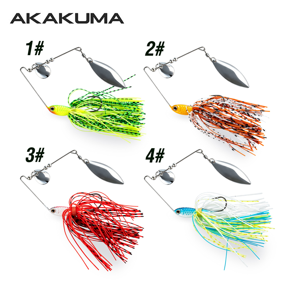 4個入り 18g スピナーベイト フィッシングルアー ダブル - Fishing Lure Spinnerbait のレビューと価格