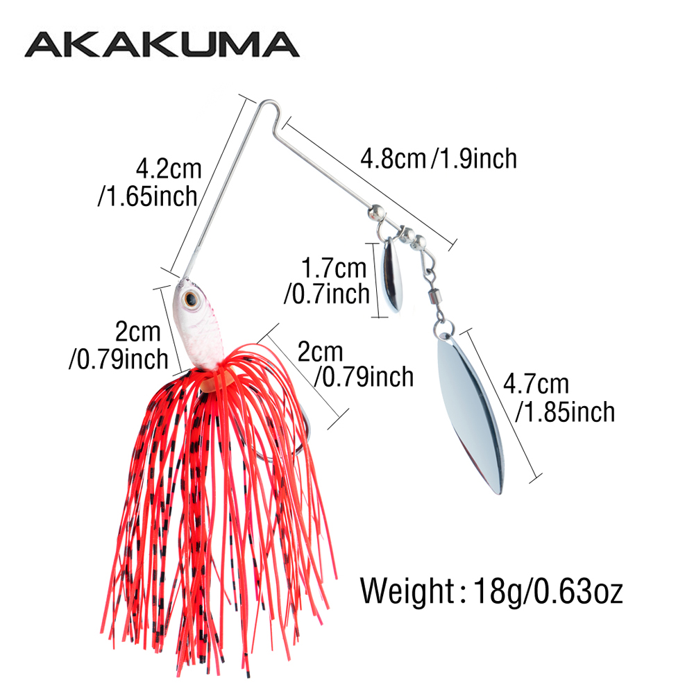 4個入り 18g スピナーベイト フィッシングルアー ダブル - Fishing Lure Spinnerbait のレビューと価格