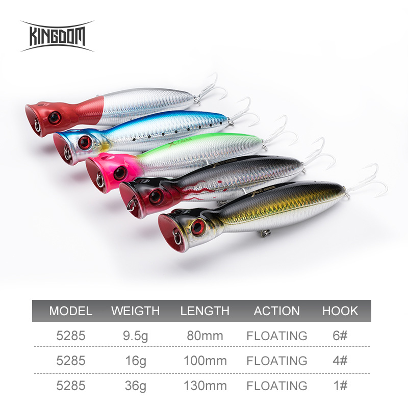 キングダムフローティングポッパー釣りルアー 80 ミリメート - Fishing Lure Popper のレビューと価格