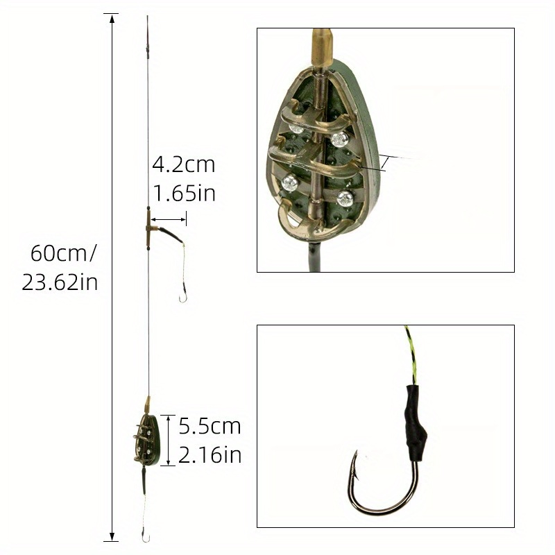 1pc 鯉釣りフィーダーキットフィーダーフック鯉釣り餌ケージ - Fishing Lure Making Kit のレビューと価格