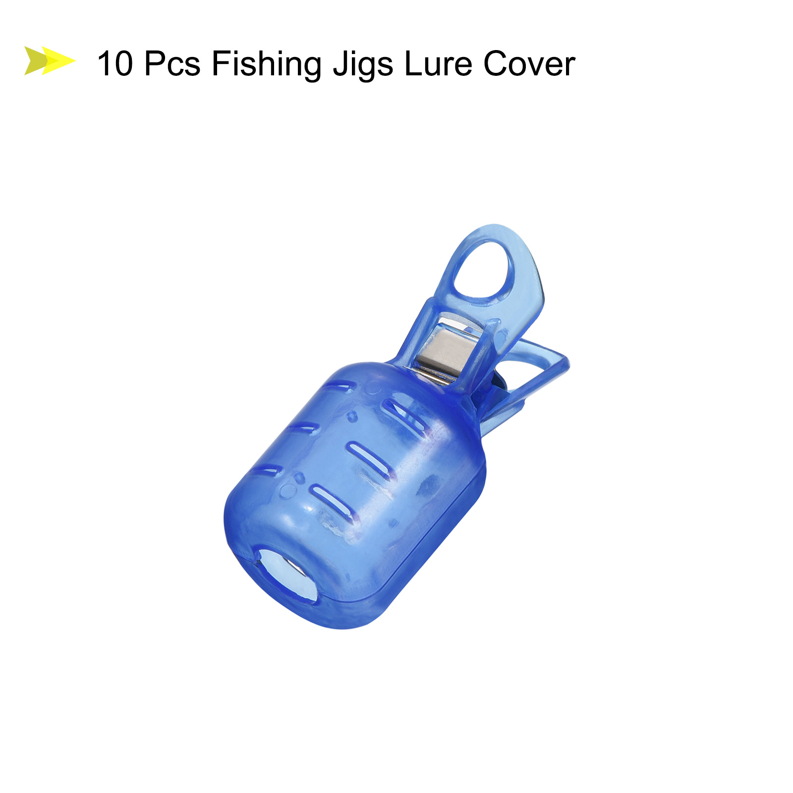 10 個小型イカジグフックプロテクターケース釣りフックカバー - Fishing Lure Jig のレビューと価格