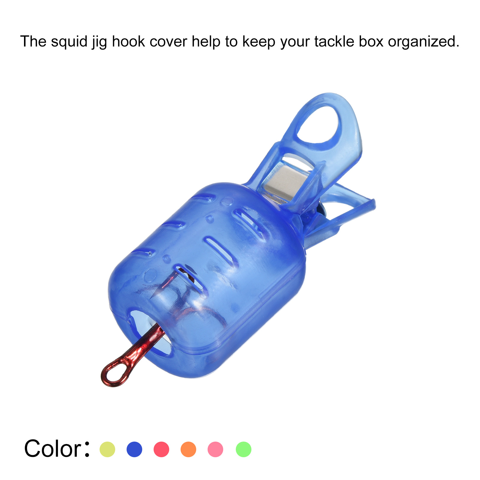 10 個小型イカジグフックプロテクターケース釣りフックカバー - Fishing Lure Jig のレビューと価格
