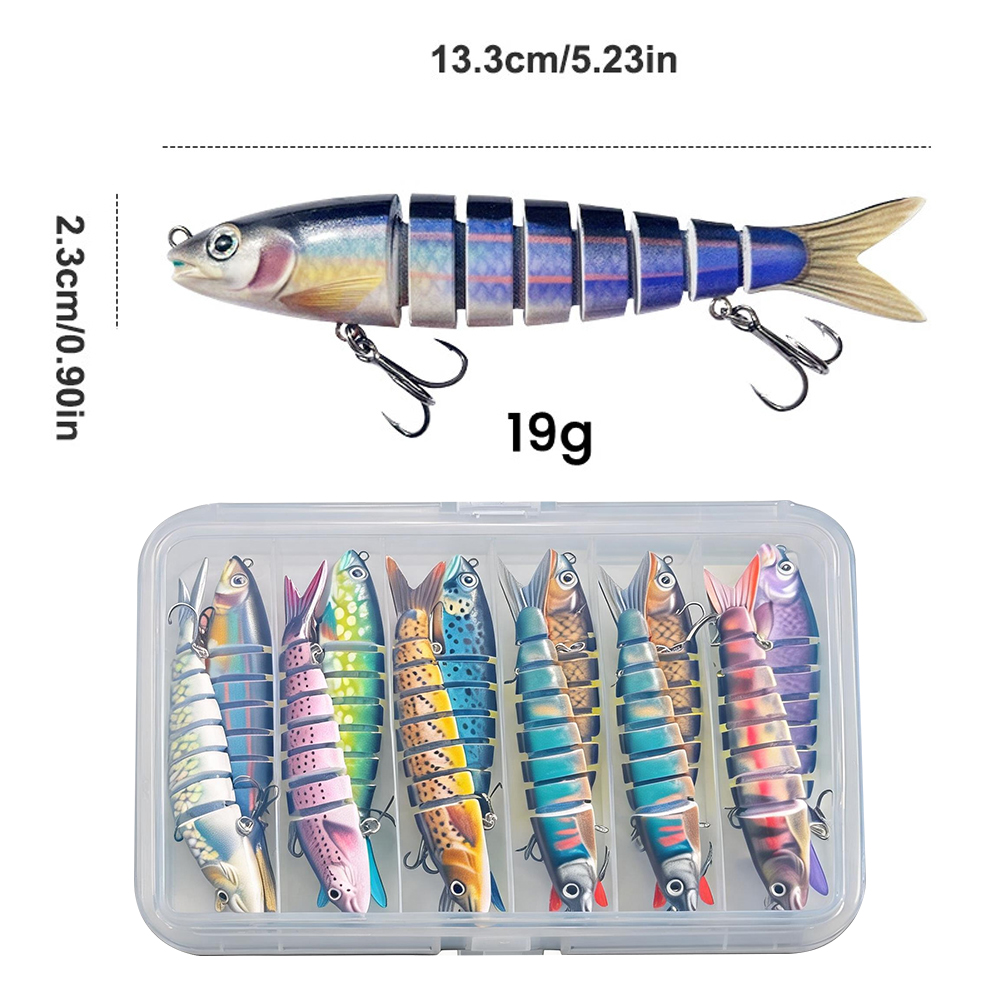 10 個の釣り用ルアー バストラウト用 マルチジョイントスイ - Fishing Lure Swimbait のレビューと価格