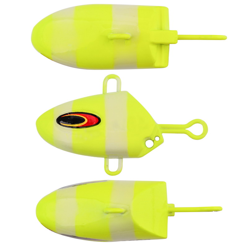 1pc 発光餌 100 グラムゆっくり揺れるイカメタルヘッド - Fishing Lure Buzzbait のレビューと価格
