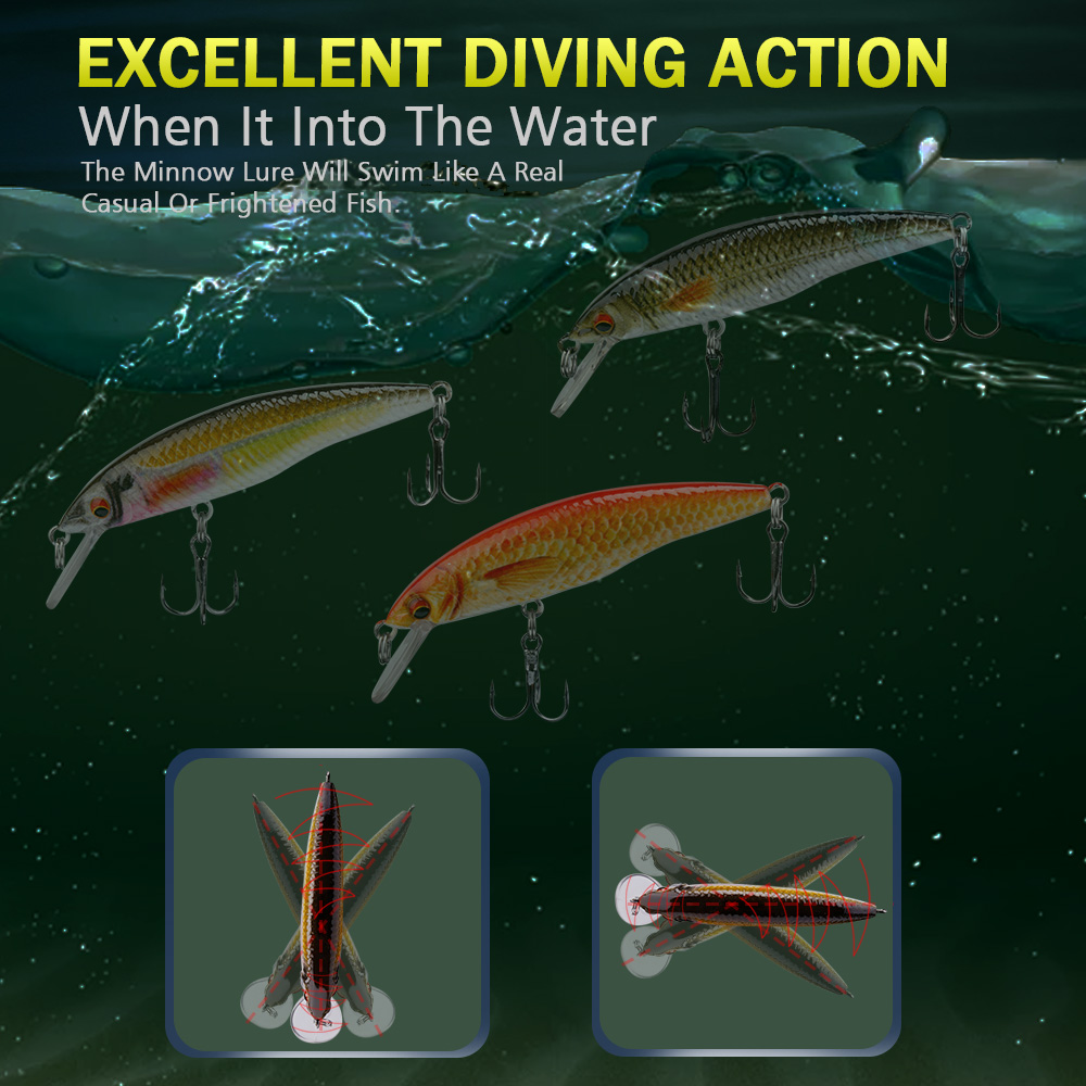 ゴバス-釣り用の人工ハードベイト,魚を捕まえるためのルアー, - Fishing Lure Jerkbait のレビューと価格