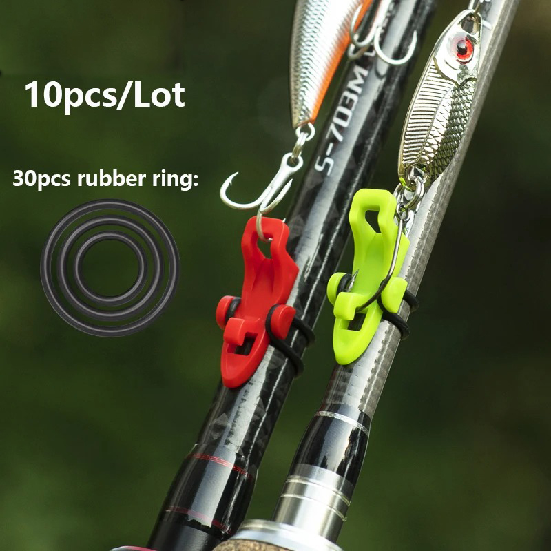 1-10 個釣り竿ポールフックキーパールアーベイトホルダール - Fishing Lure Jig のレビューと価格