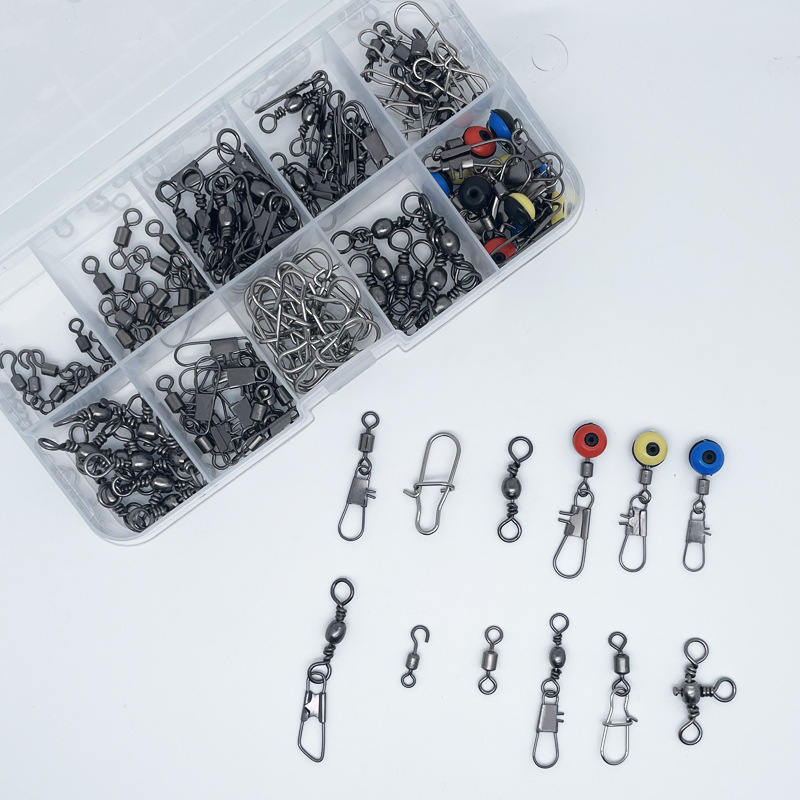 115個の釣り用スイベルコネクターキット（ボックス付き）-  - Fishing Lure Making Kit のレビューと価格