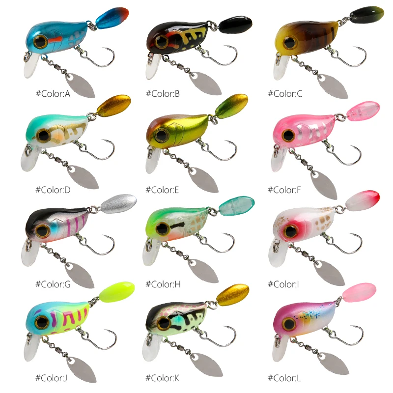 フローティングマイクロクランクベイト 30mm2g 人工表面 - Fishing Lure Crankbait のレビューと価格
