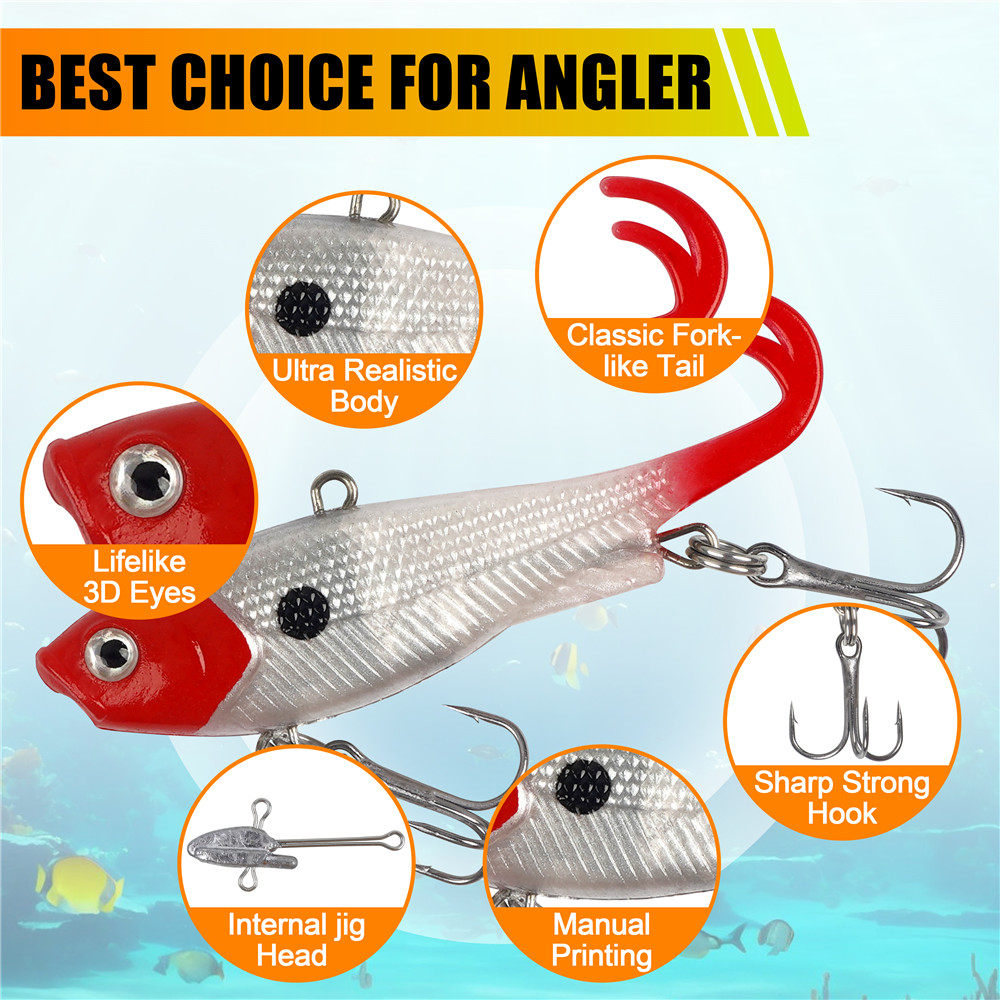5個入り プレリグジグヘッド ウォブラー ソフトフィッシング - Fishing Lure Swimbait のレビューと価格