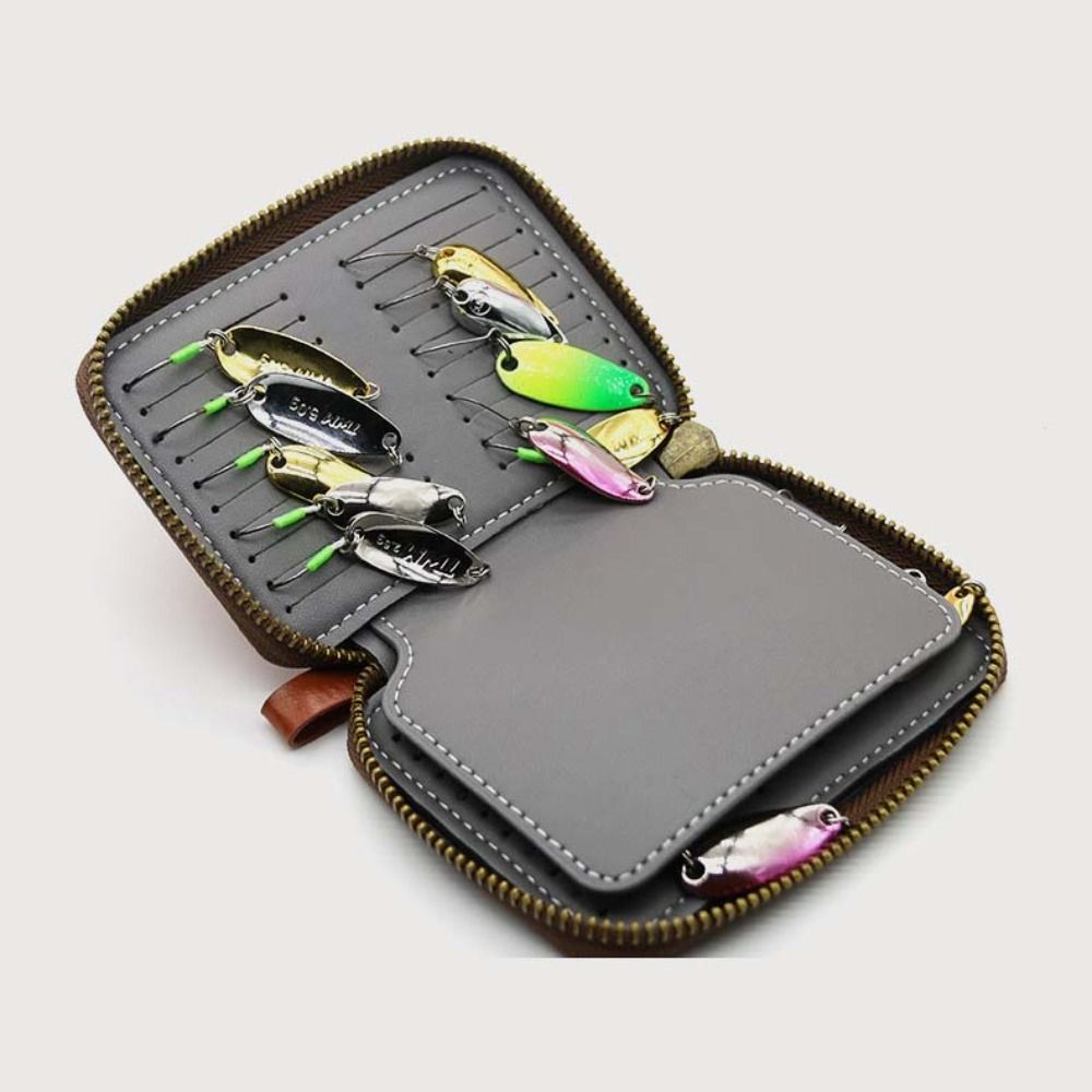 PU レザールアーウォレットバッグキャリングケースルアー収納 - Fishing Lure Spinner のレビューと価格