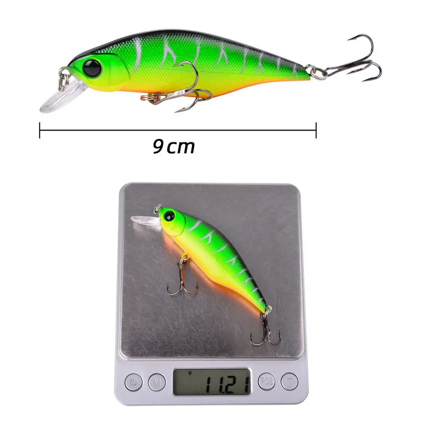Vissen 9Cm 11G スイムベイト バス グローテ  - Fishing Lure Crankbait のレビューと価格