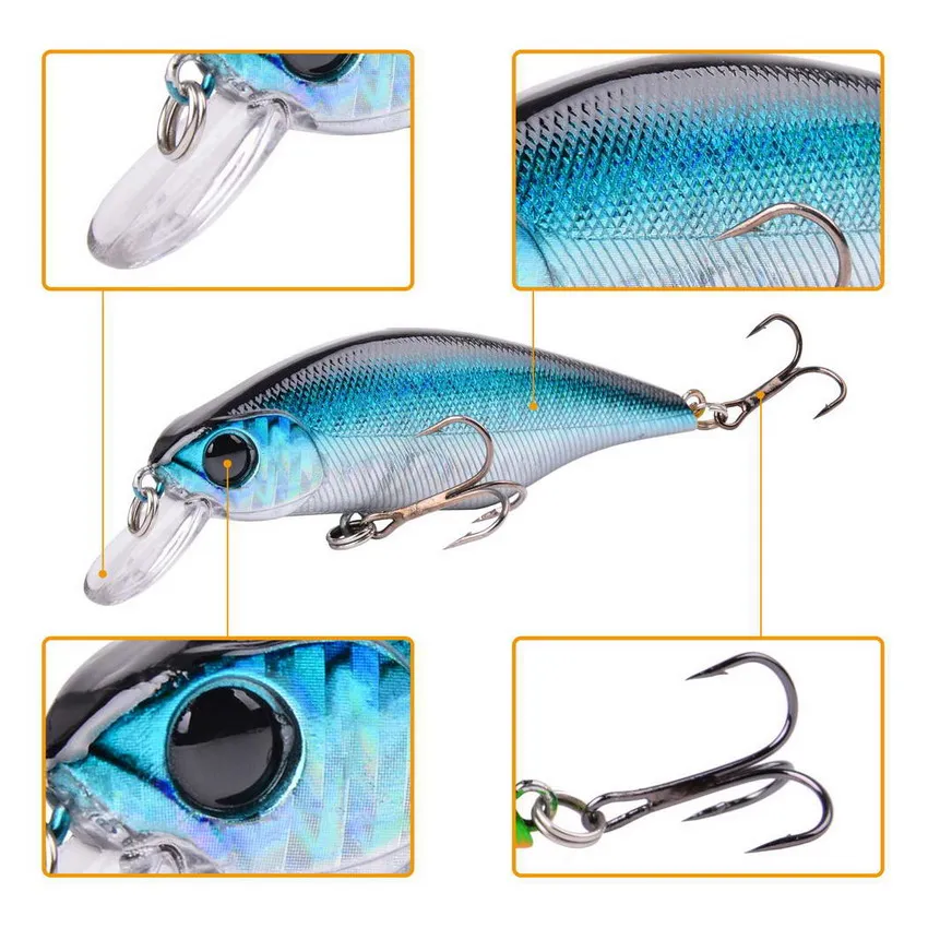 Vissen 9Cm 11G スイムベイト バス グローテ  - Fishing Lure Crankbait のレビューと価格
