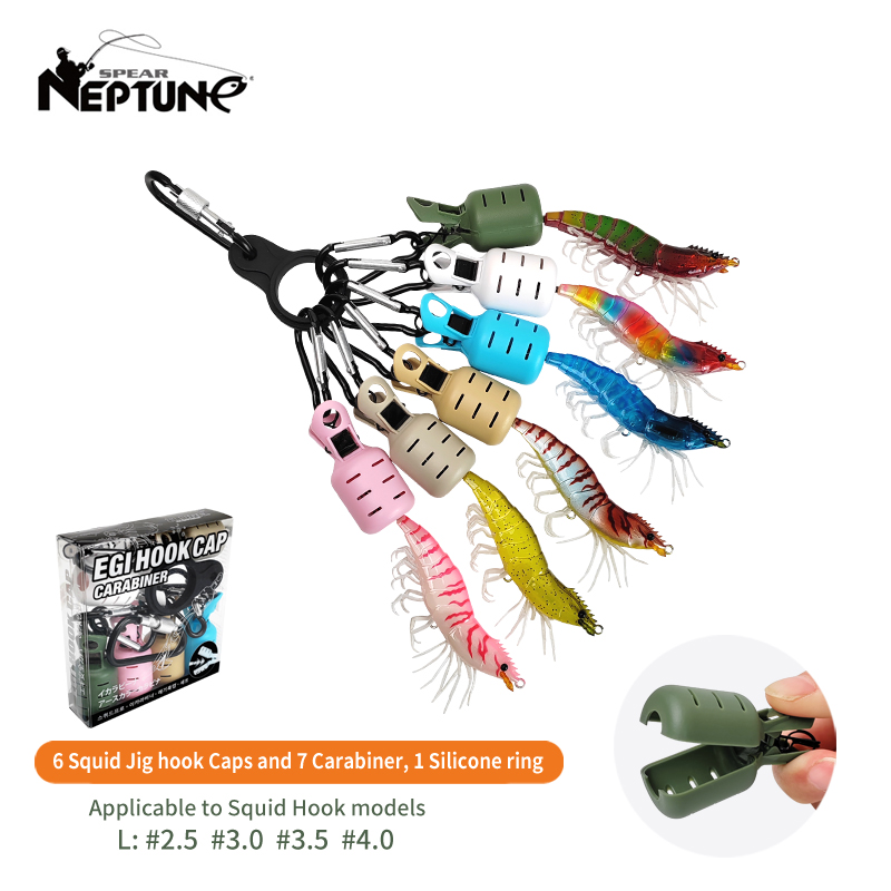 新型イカ釣り餌保護カバー6個の網足タコフックカバーイカ傘餌キ - Fishing Lure Jig のレビューと価格