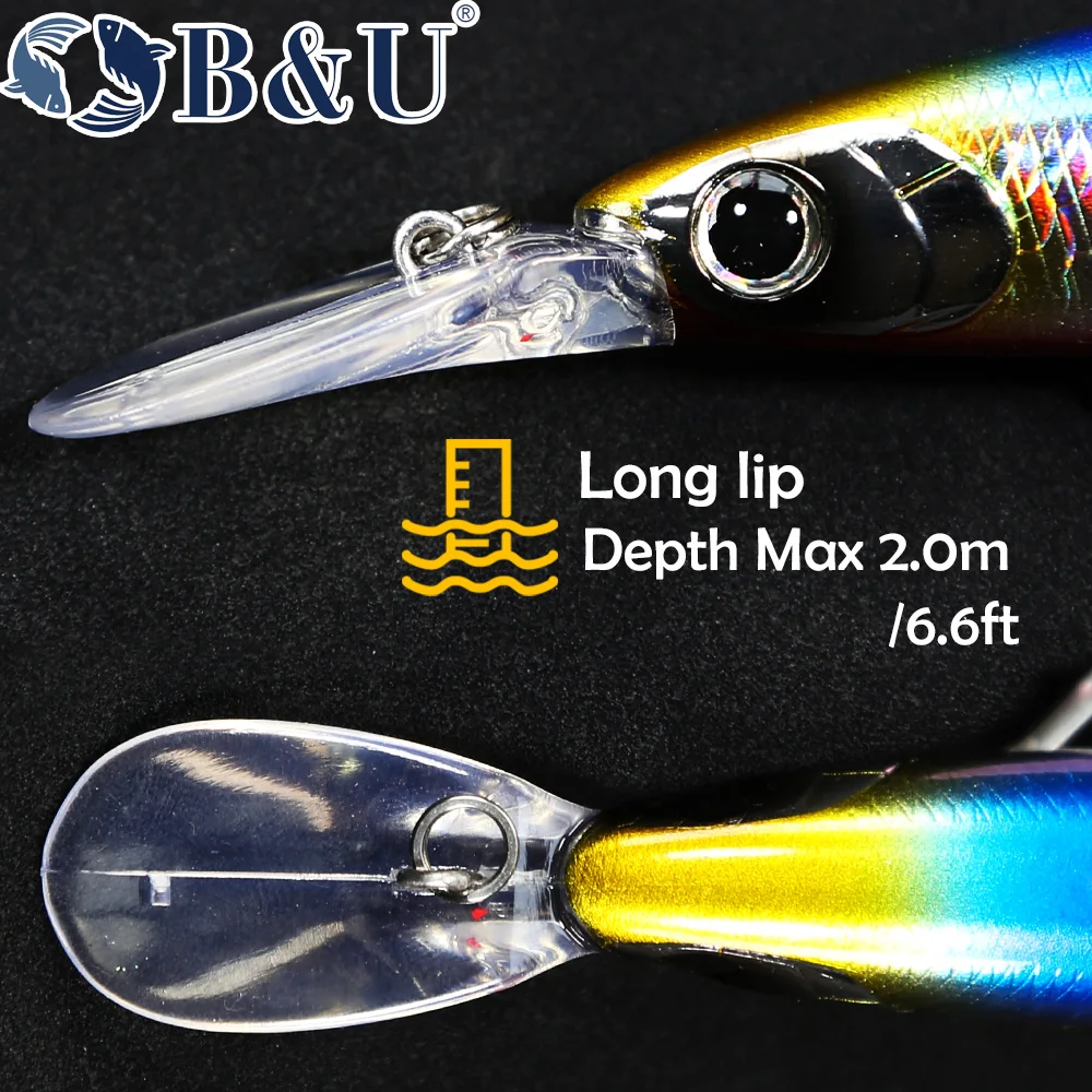 B & u-シンキングハードベイト,125mm,シーバス,ミ - Fishing Lure Jerkbait のレビューと価格