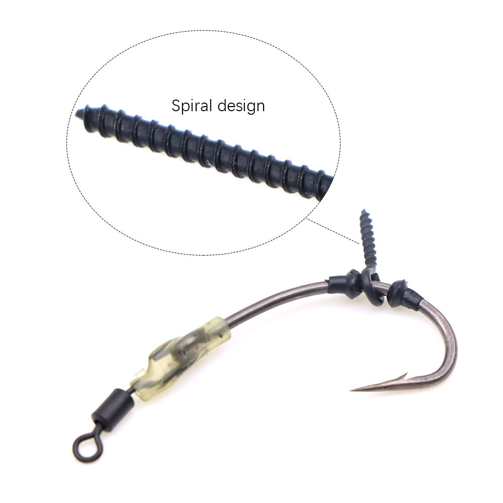 20 個鯉釣りボイリークリップ餌ネジ人工偽ルアーリングスイベ - Fishing Lure Accessories のレビューと価格