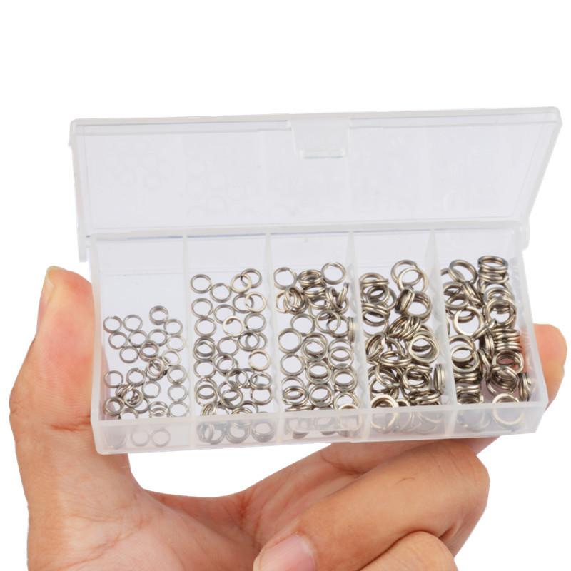 200個入り 5サイズ 高強度ステンレス鋼製 スプリットリン - Fishing Lure Accessories のレビューと価格