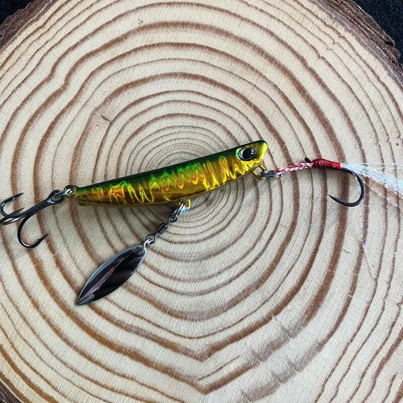 金属ジグスプーン釣りルアー4個15g 4.9cmショアキャス - Fishing Lure Buzzbait のレビューと価格
