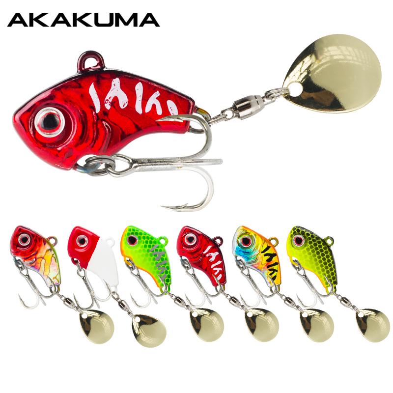 6PC 5g/7g/10g/14g/20g 回転メタルバイブ - Fishing Lure Spinnerbait のレビューと価格